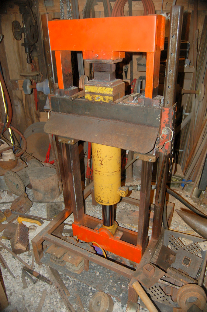 Blacksmith hydraulic forging press plans for sale